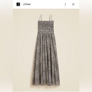 J. Crew Animal Print Maxi Dress